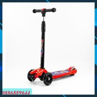 Scooter 3 Bánh Chuột Mickey Màu Đỏ 5688 GiayPatinChoBe