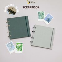 Scrapbook dán ảnh khoen còng có thể refill thêm giấy - Ruột giấy 250gsm - STHM stationery