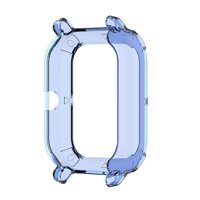 Screen Case For Smart Watch, Soft Silicone Screen Protector All-Around Cover - Blue
