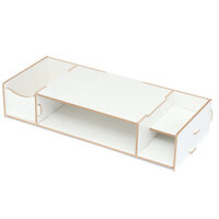 Screen Stand Rack LCD Computer Display Shelf Support Office Desktop Storage Arrangement