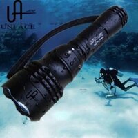 Scuba Diving LED Đèn Pin Sạc Không Thấm Nước (Gd34)
