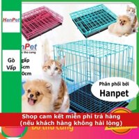 SD- Hanpet.GV- (3 loại SD60 ) Chuồng Lồng cũi sắt sơn tĩnh điện phù hợp với chó mèo dưới 8kg chuồng