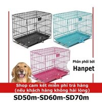 SD- Lồng cho thú cưng dạng gấp gọn sơn tĩnh điện dùng để làm chuồng nuôi chó mèo sd35 /sd50