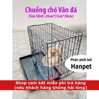 SD- SD45d màu đen vân đá- Chuồng chó mèo sơn tĩnh điện Lồng/cũi chó mèo nhỏ dưới 5kg