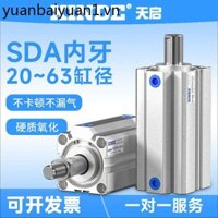 Sda32 Răng Bên Trong Mỏng Xi Lanh Nhỏ 40 50 63 * 25 / 30 / 40 / 60 / 80 / 100 Phụ Kiện Khí Nén Trọn Bộ