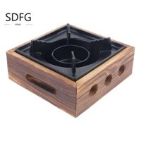 SDFG Chắc Chắn SDFG, Bếp Nướng Bằng Gỗ Di Động, Nồi Khô Cốp Vuông Đa Năng BBQ Lò Nấu Ăn Hộ Gia Đình