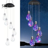 SDFG Đèn Chuông Gió Năng Lượng Mặt Trời, Bóng Đèn Treo Hình Mái hiên Đèn Chuông Gió Năng Lượng Mặt Trời, Đèn LED Nhiều Màu Sắc Chạy Bằng Năng Lượng Mặt Trời Chống Thấm Nước Bền Treo Đèn Năng Lượng Mặt Trời Ngoài Trời