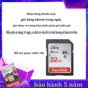 Thẻ nhớ SDHC SanDisk Ultra 64GB Class 10 30MB/S