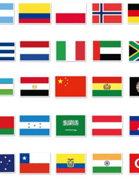 [SDHFG] Set combo 20/60/100 miếng dán sticker lá cờ các nước trên thế giới dán nón mũ bảo hiểm lapt