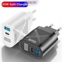 Sdhi 65W GaN Bộ Chuyển Đổi Sạc Nhanh Cho Laptop Sạc Nhanh Cho Điện Thoại Máy Tính Bảng Laptop USB C Sạc Nhanh Điện Thoại Di Động (vn)