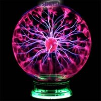Sdhi Glass Magic Plasma Ball Light Đèn bàn lớn Hình cầu Đèn ngủ Touch US (vn)