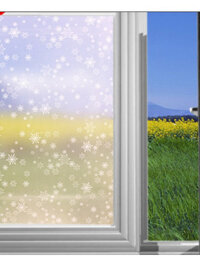 [SDJFG] Decal giấy dán kính hoa tuyết trắng khổ 45cm keo sẵn