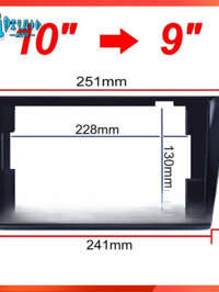 [SDJFG] RTO Car Video Frame Changer 10/9/7 inch Universal Rear Cover Panel Radio CD DVD Player Audi