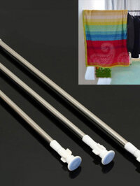 [SDJFG] Thanh treo rèm cửa ,cây phơi quần áo cho bé tiện dụng không cần khoen tường chất liệu inox