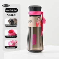 Sdjzt  Cốc nhựa mùa hè dung tích lớn 500ml Bình nước thể thao dành cho học sinh Quà tặng ngoài trời Cốc chống rò rỉ di động đang được bán