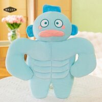 Sdjzt Hoạt Hình Mới Cơ Bắp Xấu Xí Gối Cá Sang Trọng Đồ Chơi Nàng Tiên Cá Dễ Thương Hanton Cơ Màu Xanh Cá Búp Bê Đồ Chơi Gối Cho Bé Gái Quà Tặng Sinh Nhật Bán