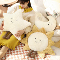 Sdjzt  Mặt Trăng Cười Mặt Trăng Mặt Trời Có Chân Gối Sang Trọng Nhồi Bông Mềm Hoạt Hình Thời Tiết Sofa Trang Trí Đồ Chơi Đệm Cho Trẻ Em Phòng Ngủ Văn Phòng Đang Bán