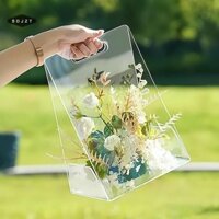 Sdjzt  Túi hoa Acrylic Hộp hoa trong suốt Acrylic Túi mua sắm có thể tái sử dụng Đồ dùng bán hoa sáng tạo Bao bì cho ngày của Valene đang giảm giá