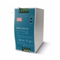 SDR-240-24 Bộ đổi nguồn điện chuẩn công nghiệp DIN Rail AC220V->DC24V 240W 10A