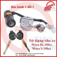 SE - Ổ KHÓA CHỐNG TRỘM XE MÁY HONDA WAVE RS 100CC, WAVE S 100CC DÒNG 2 CẠNH THƯƠNG HIỆU SE LOẠI 2 JACK CẮM