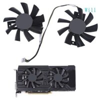 Sẽ Quạt VGA FDC10U12S9-C Cho Dataland RX470 570 Card Đồ Họa Làm Mát 4Pin 12V 0 45A