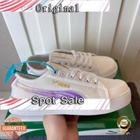 Se1 [SẴN SÀNG] Pu.. ma X BTS Court Star Giày thể thao MIỄN PHÍ PHOTOCARD Giày trắng