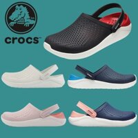 Se4 [Cổ phiếu Malaysia] Crocs Duet thể thao tắc nghẽn nam nữ LiteRide Unisex giày kasut perempuan Dép trượt giày lỗ