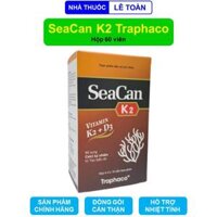 SeaCan K2 Traphaco bổ sung canxi vitamin K2 D3 cho cơ thể - hộp 60 viên