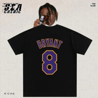 SEACHENIC Nba Kobe Bryant No. Áo bóng rổ 8 Lakers Cotton nguyên chất dáng rộng vừa vặn thể thao ngắn tay