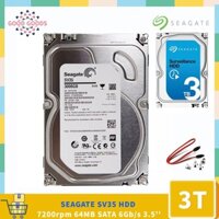 Seagate SV35 Series 3.5 HDD 3TB (ST3000VX000) 7200rpm 64MB SATA 6Gb / s Ổ cứng giám sát Ổ cứng trần