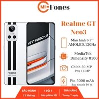 [SEAL] Điện thoại Realme GT Neo3, MediaTek Dimensity 8100,sạc nhanh 80w máy chính hãng pin trâu chiến game tốt