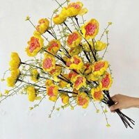 SÉC..10 CÀNH..Hoa Trà Gạo Cổ 50 Bông 100 nụ /10 Cành dài 60Cm