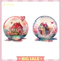 [secolily.vn] Thêu đầy đủ sợi chỉ eco-cotton 11ct in crystal ball house cross stitch