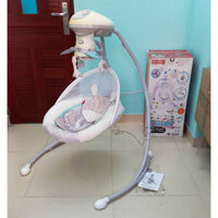 SECOND HAND 90% Võng nôi em bé dùng điện & pin Baby Swing Fisher Price cỡ lớn