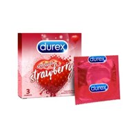 ✿﹍Secret Corner DUREX Condom Sensual Strawberry Pack of 3 s