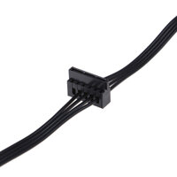 Secret travels JIAOQI 1Pc 45CM mini 4 Pin to 2 Sata SSD power supply cable for lenovo M410 M610 M415