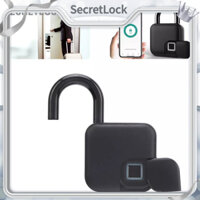 SecretLock Bluetooth Vân Tay Móc Khóa Thông Minh Chống Trộm USB Sạc Cho Cửa Tủ Ký Túc Xá Tuya IP65 Thấm Nước