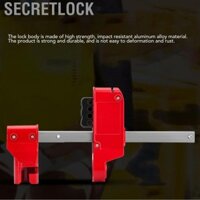 SecretLock Khóa van bướm 4 lỗ Thiết bị cường độ cao 70mm‑210mm có thể điều chỉnh để bảo trì tắt máy