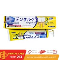 Secrum kem đánh răng trắng răng 120gr Nhật Bản Dental Care sạch mảng bám, vết ố vàng, ngừa ê buốt sâu răng