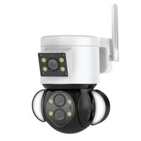 SECTEC EU Version Smart WiFi 10X Zoom Camera with Dual 4 Million Pixel Lenses Panoramic Camera Motion Tracking Two-way A