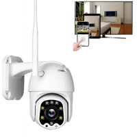 Security Camera Outdoor Wireless WiFi 360 Degree,Night Vision Waterproof IP Camera, 1080P HD 4 X Zoom Smart PTZ, Motion Detection Alarm, Automatic ...