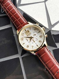 Seiko Chronograph 7T04 100m dây da SPC088P1 - Smile Watch