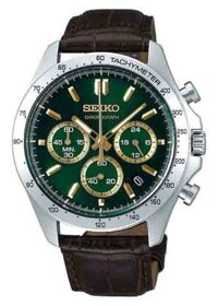 Seiko Chronograph 8T63-00D0 SBTR017 100m Dây Da 40.5mm