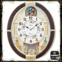 ★Seiko Clock Wall Clock Radio Wave Analog Dark Brown Marble Pattern 465×384×101mm RE581B
Seiko Clock Wall Clock Cuckoo Clock Radio Wave Analog Cuckoo Triple Selection Melody Rotating Decoration Ivory Marble Pattern RE576A