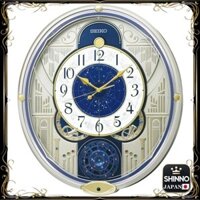 ★Seiko Clock Wall Cuckoo Radio-Controlled Clock in Gold Pearl 464×400×90mm RE582G
