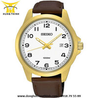 SEIKO QUARTZ DÂY KIM LOẠI NAM 3 KIM SUR160P1