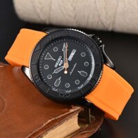 Seiko SEIKO Vỏ thép không gỉ Hiển thị ngày Dây đeo cao su Đồng hồ nam Rui Watch ys