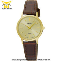 SEIKO SOLAR DÂY DA NỮ 2 KIM SUP302P1
