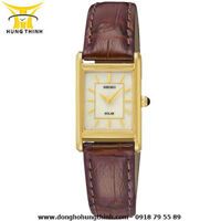 SEIKO SOLAR DÂY DA NỮ 2 KIM SUP252P1