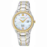 SEIKO SUT214P1 – Nữ 30mm Máy Solar Thép không gỉ, mạ vàng Kính Hardlex(Kínhcứng)
